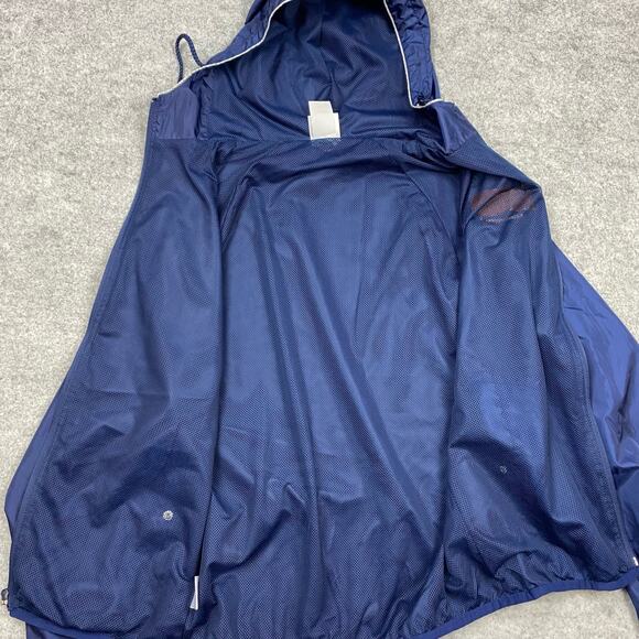 Cracker Barrel jacket Mens S womens M windbreaker hood pocket workwear fullzip ￼ - Picture 4 of 10